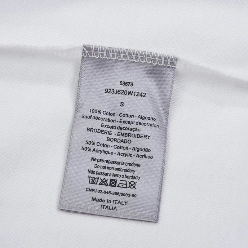 Футболка Christian Dior Dissolving Logo "White" фото № 2