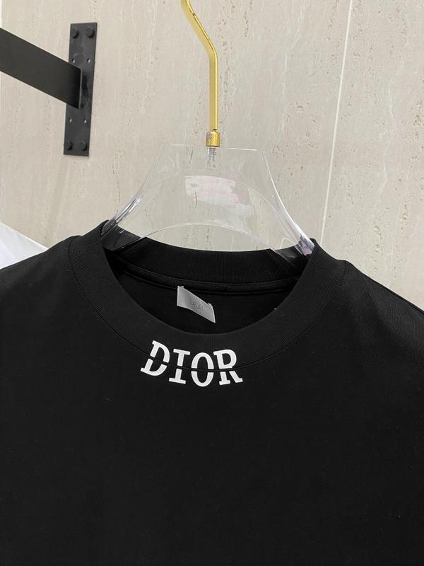 Футболка Christian Dior Frontside Contrast Logo On Collar "Black" фото № 4