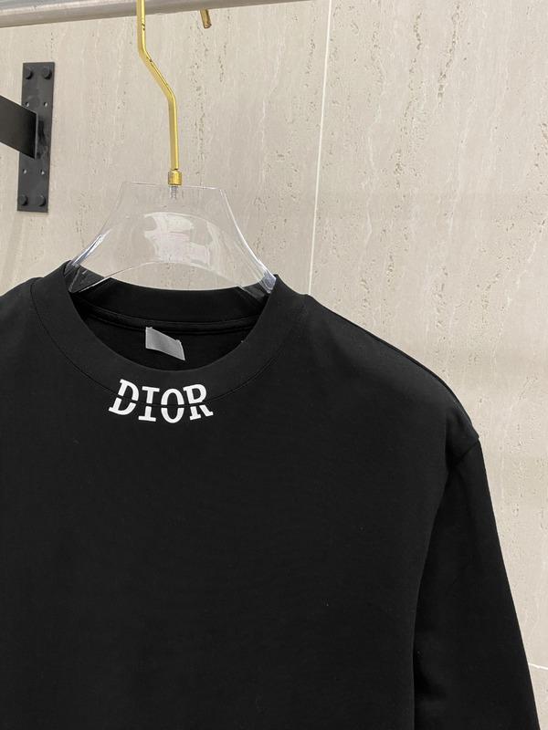 Футболка Christian Dior Frontside Contrast Logo On Collar "Black" фото № 3