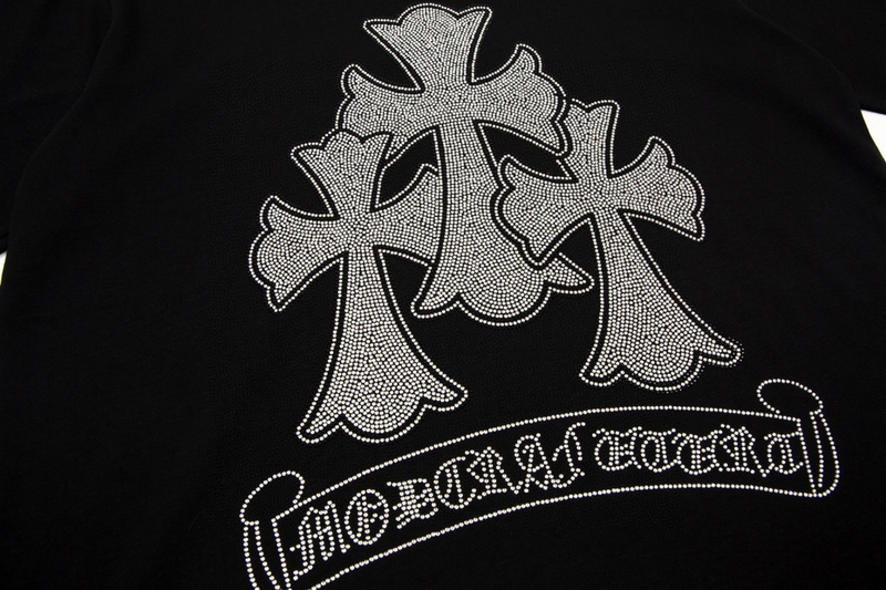 Футболка Chrome Hearts Large Logo With The Inscription Of The Brand "Black" фото № 4