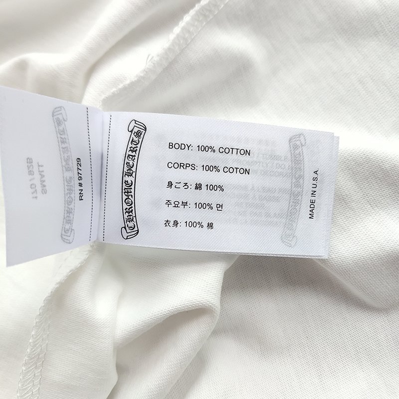 Футболка Chrome Hearts With Pink Graphic Print "White" фото № 2