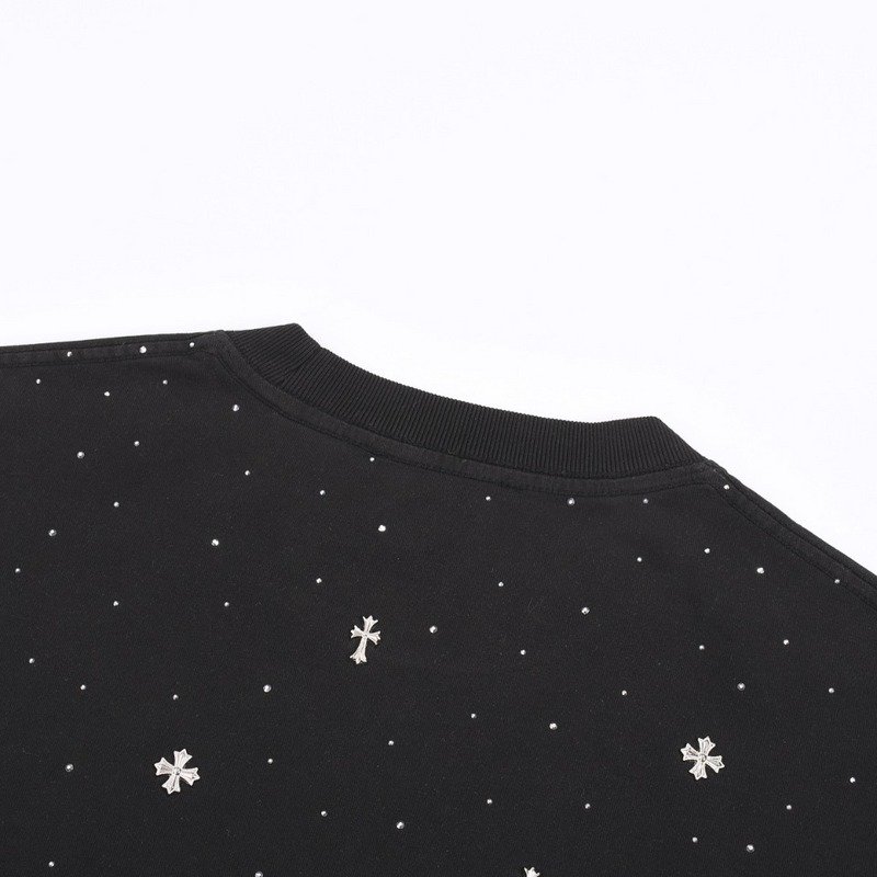 Футболка Chrome Hearts Decorated With Diamonds "Black" фото № 2