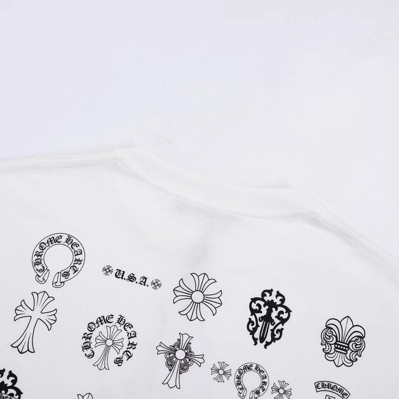 Футболка Chrome Hearts With Small Logos On The Back "White" фото № 4