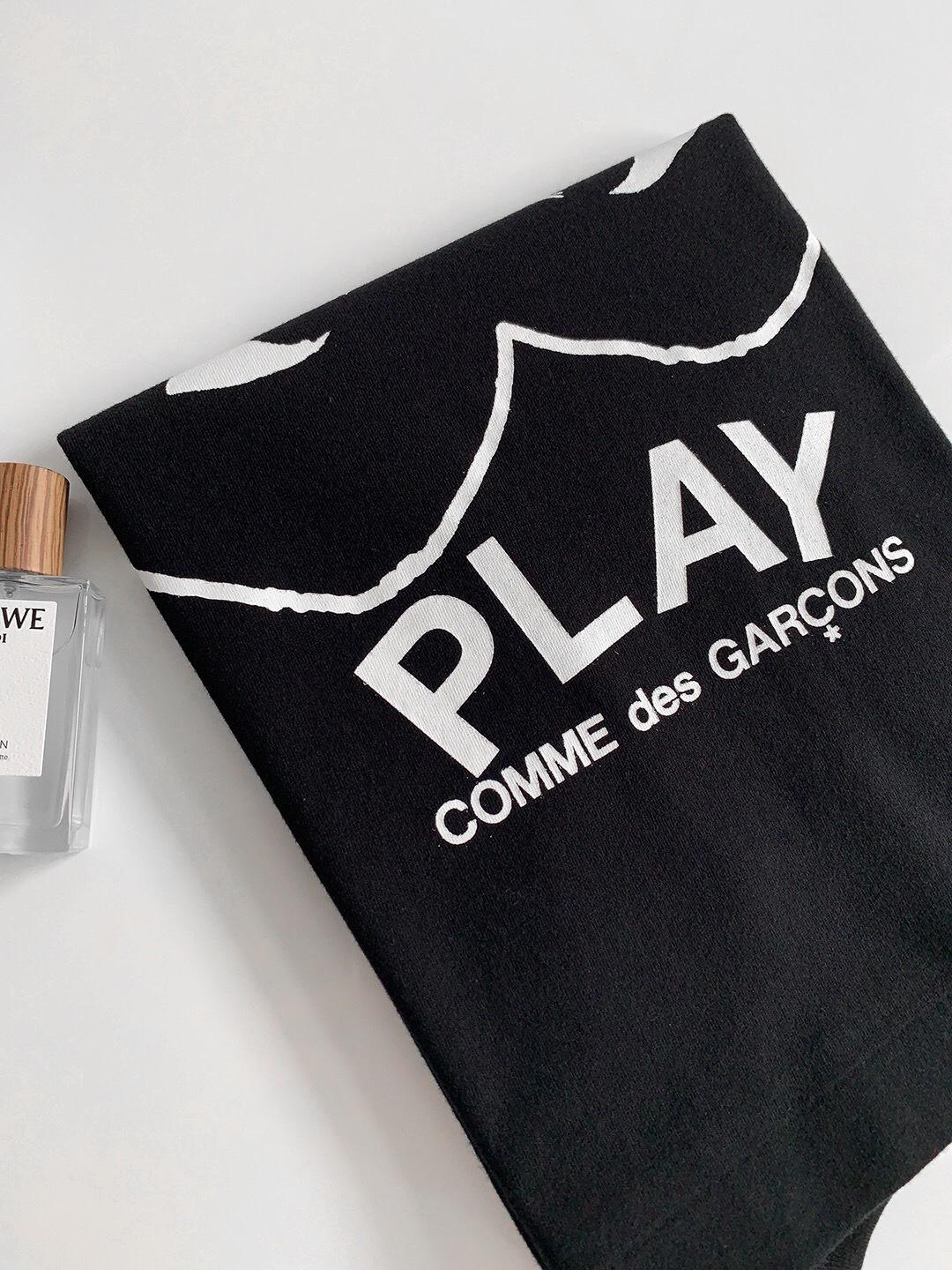 Футболка Comme des Garçons Play Spin Black Heart Eyes "Black" фото № 5