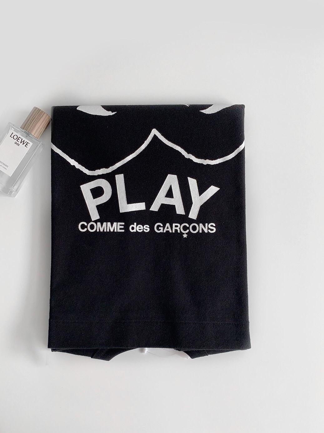 Футболка Comme des Garçons Play Spin Black Heart Eyes "Black" фото № 2