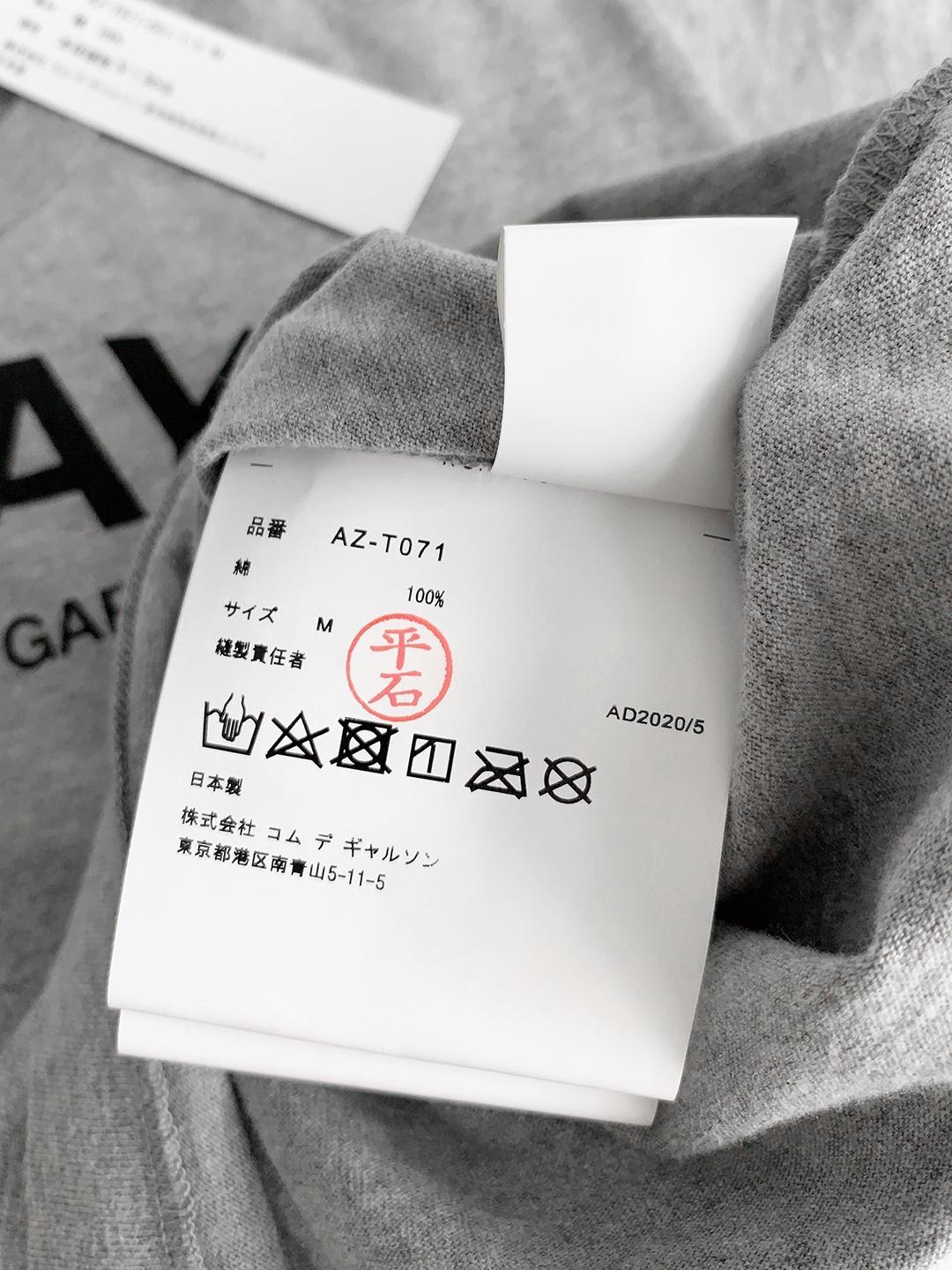 Футболка Comme des Garçons Play Black Heart "Gray" фото № 6