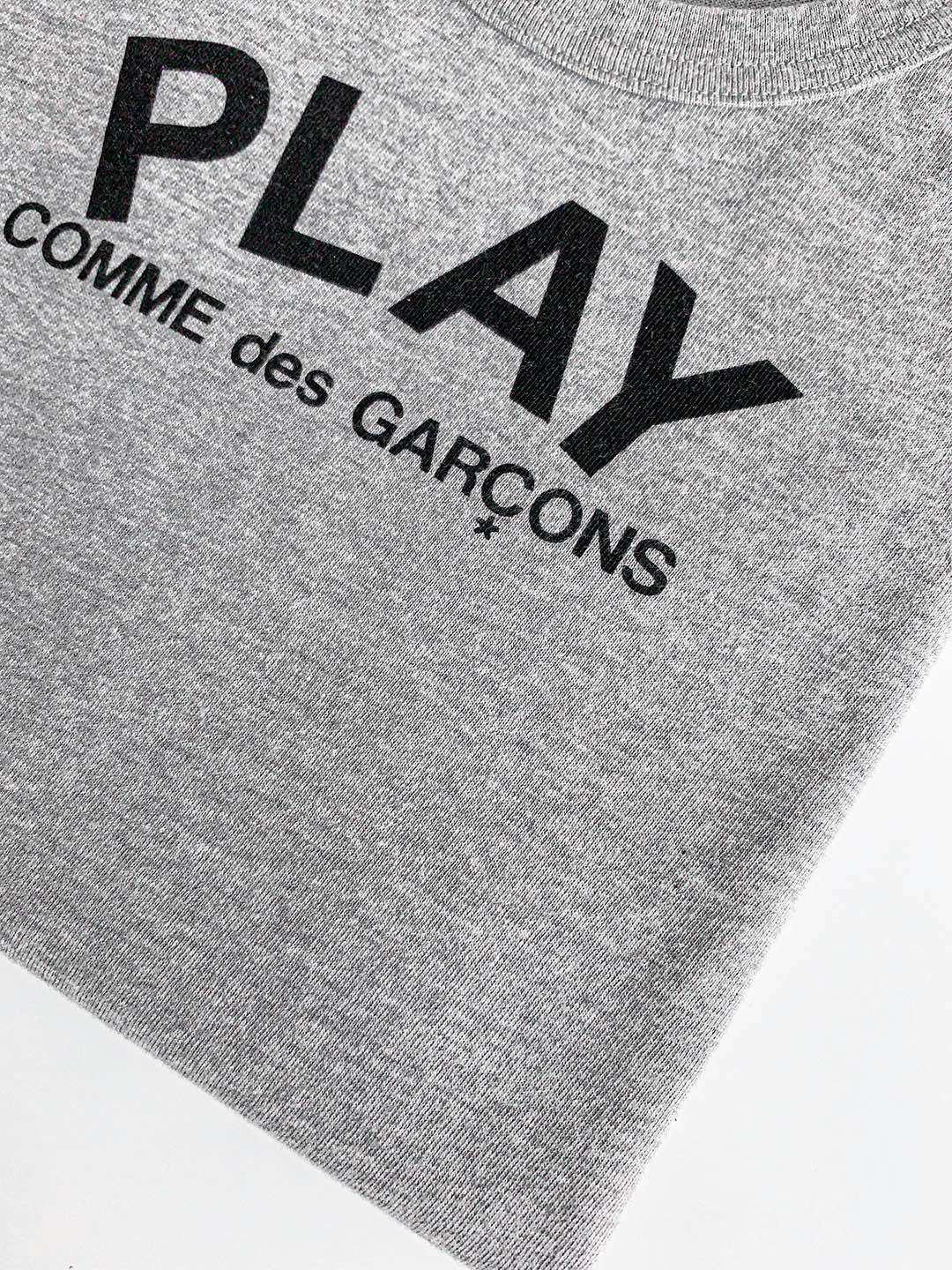 Футболка Comme des Garçons Play Black Heart "Gray" фото № 5