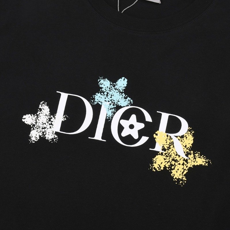 Футболка Dior Imprint Paint "Black" фото № 7