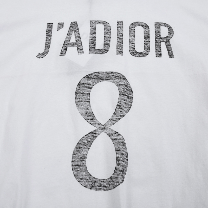 Футболка Dior Number Eight With Logo "White" фото № 7