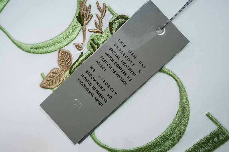 Футболка Dior Logo With Flower "White" фото № 6