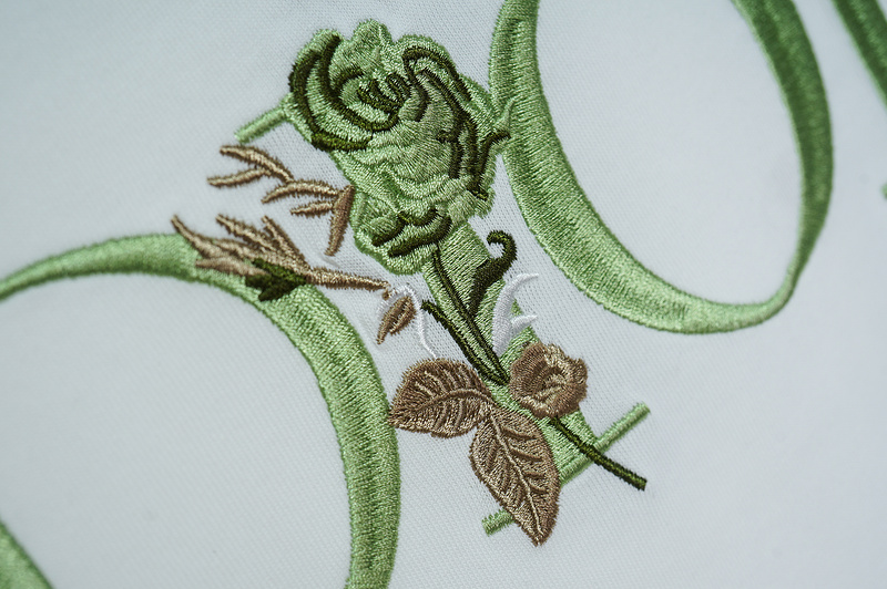 Футболка Dior Logo With Flower "White" фото № 3