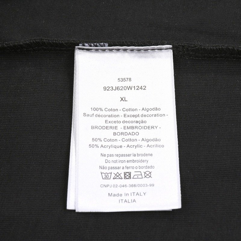 Футболка Dior White Rabbit "Black" фото № 4