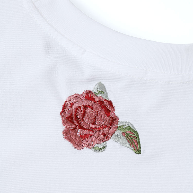 Футболка Dolce Gabbana With Monogram And Flowers "White" фото № 4