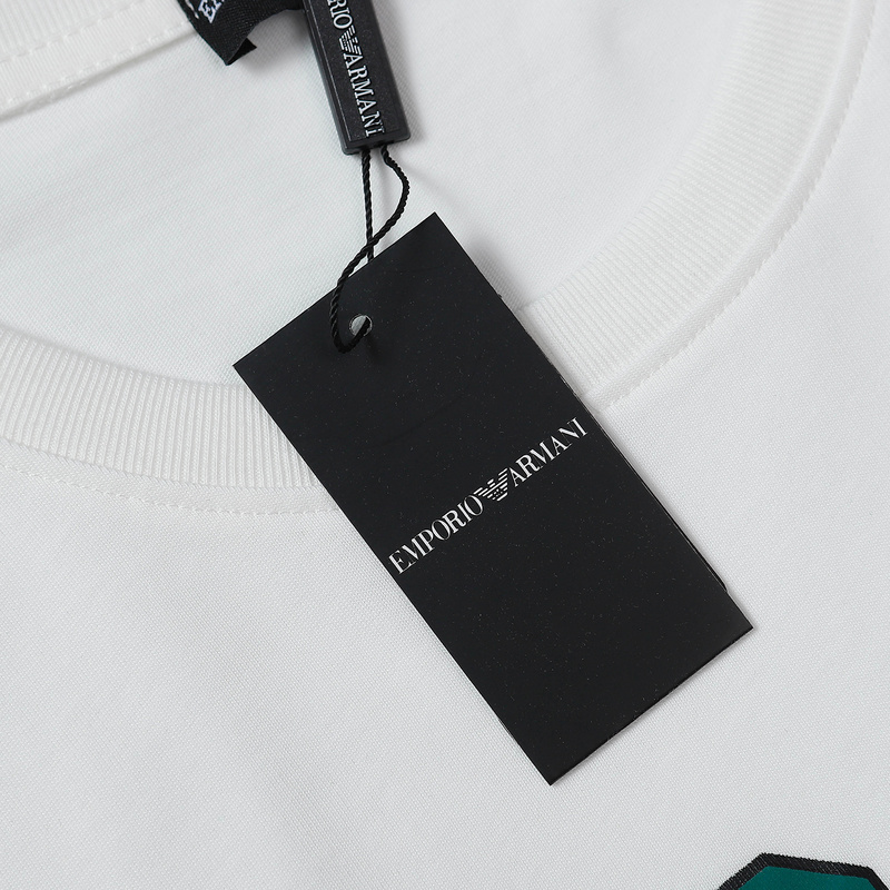 Футболка Emporio Armani With The Inscription Of The Brand "White" фото № 9