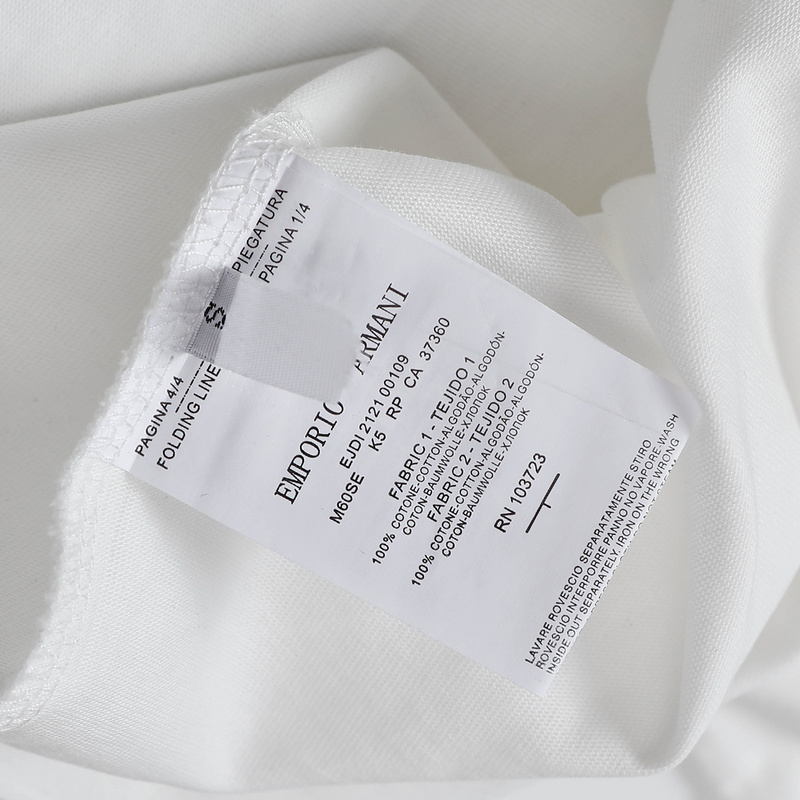 Футболка Emporio Armani With The Inscription Of The Brand "White" фото № 5