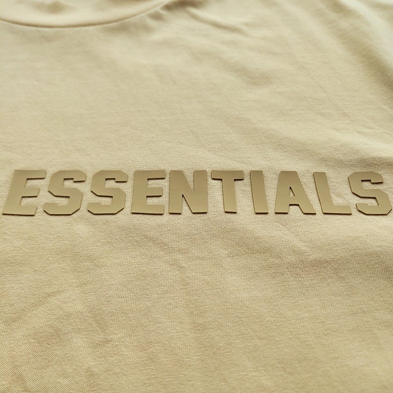 Футболка Fear Of God With Black Patch On The Back - Logo "Yellow" фото № 7