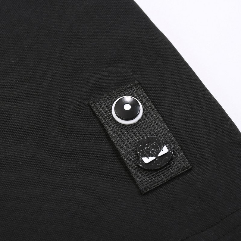 Футболка Fendi Logo Embossing Style "Black" фото № 3