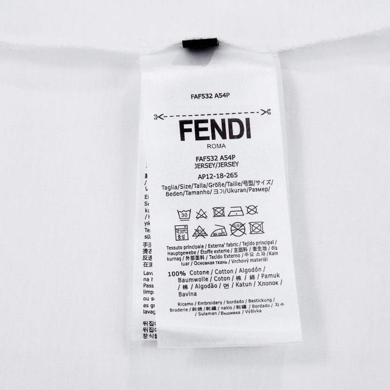 Футболка Fendi The Letter F Are Inverted "White" фото № 7