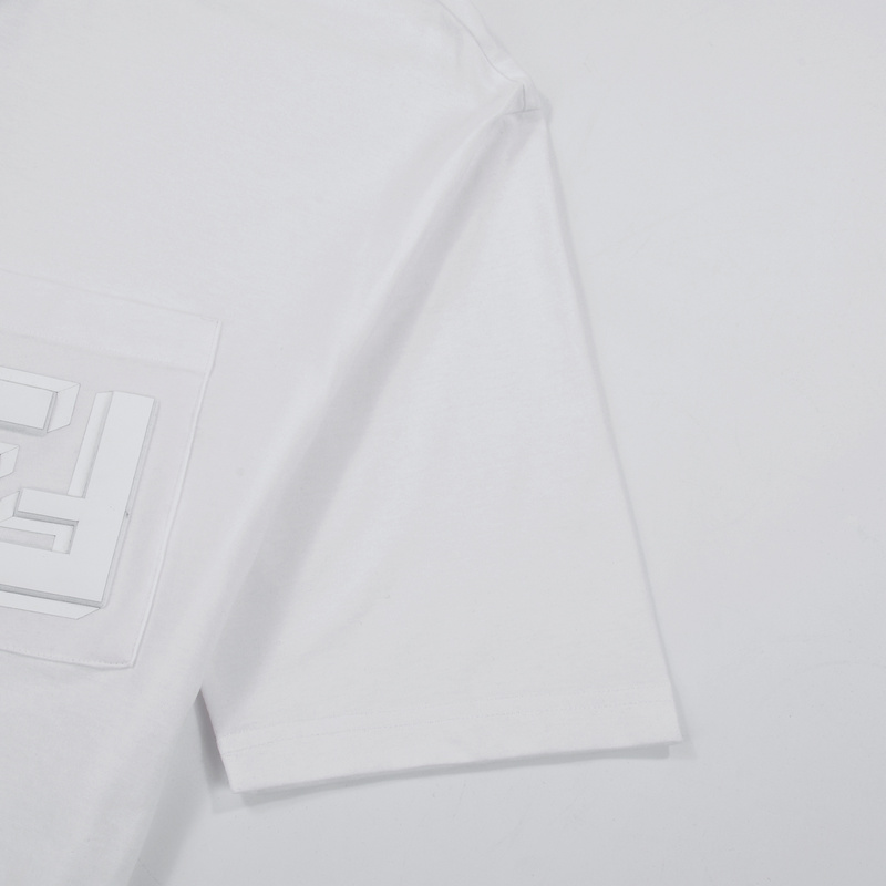 Футболка Fendi The Letter F Are Inverted "White" фото № 4