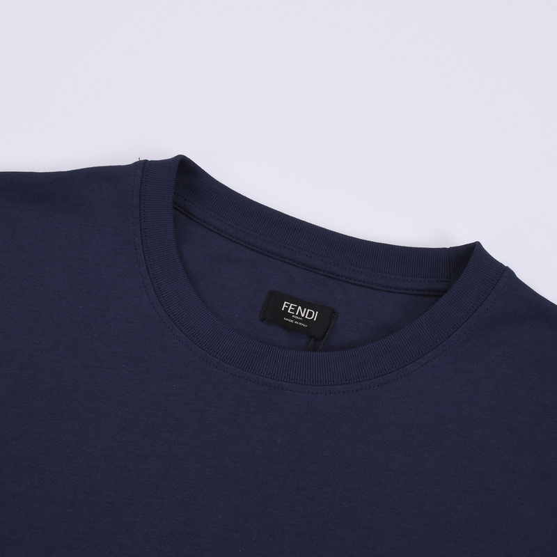 Футболка Fendi With The Inscription Of The Brand "Blue" фото № 5