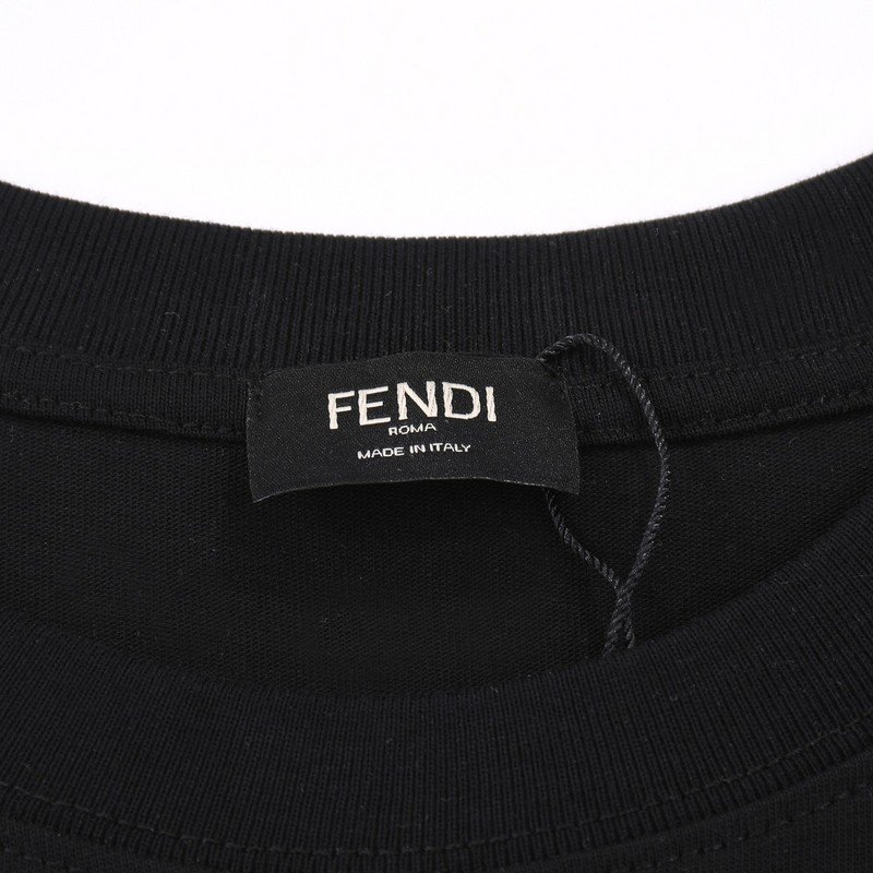 Футболка Fendi With A Happy Bear Toy Print "Black" фото № 4