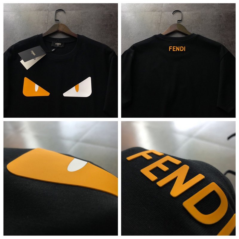 Футболка Fendi Eyes "Black" фото № 2