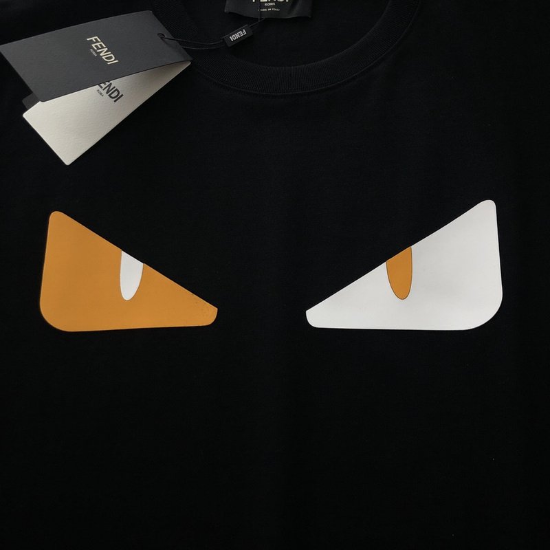 Футболка Fendi Eyes "Black" фото № 3