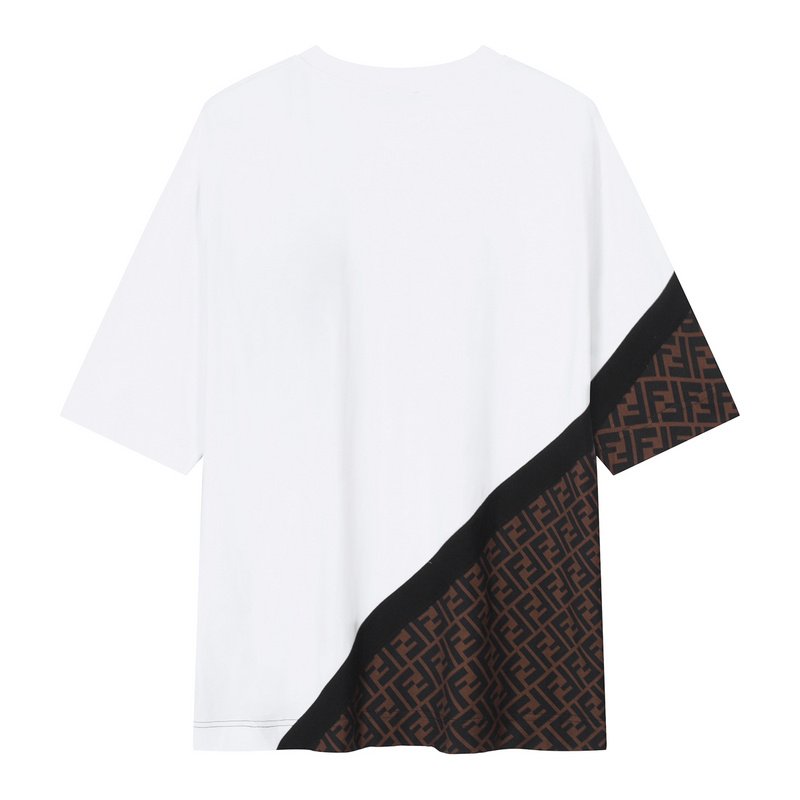 Футболка Fendi Color Separation "White/Brown" фото № 6