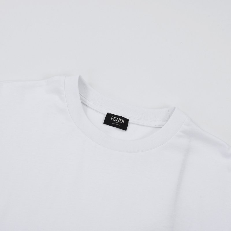 Футболка Fendi Color Separation "White/Brown" фото № 7