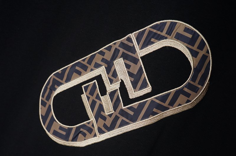 Футболка Fendi Paperclip-Logo "Black" фото № 3