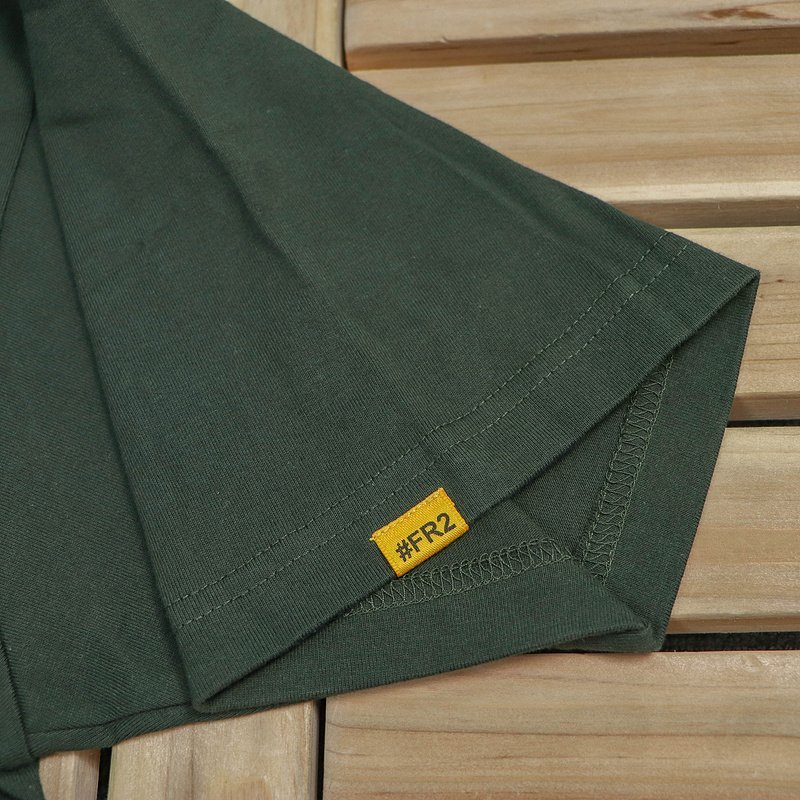 Футболка FR2 Print Two Rabbits In Square And Logo Front "Green" фото № 4