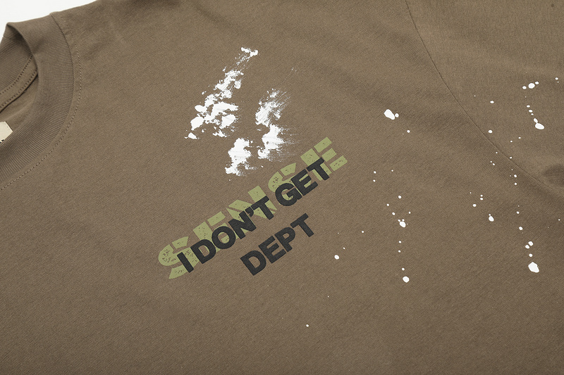 Футболка Gallery Dept White-Green Spots "Light Brown" фото № 5