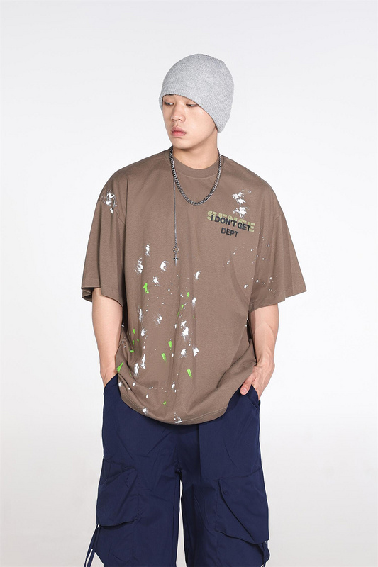 Футболка Gallery Dept White-Green Spots "Light Brown" фото № 7