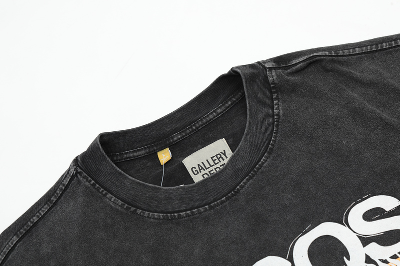 Футболка Gallery Dept Print With Burning Skulls "Black/Gray" фото № 2