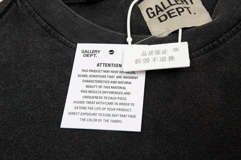 Футболка Gallery Dept With An Inverted Logo "Black" фото № 5