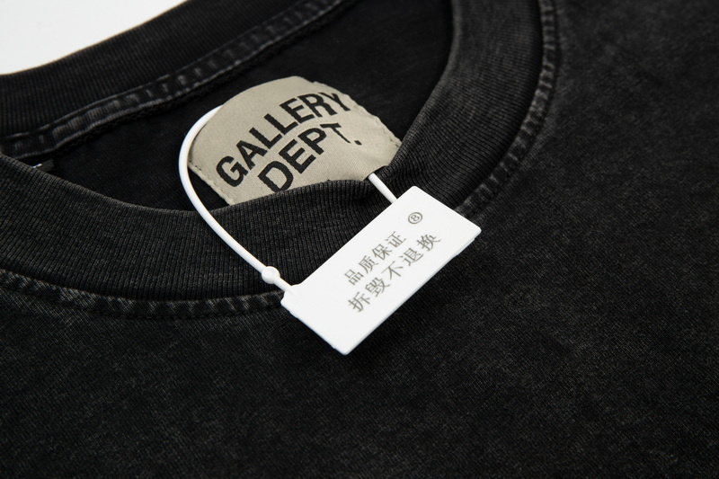 Футболка Gallery Dept With The Inscription Brand "Black" фото № 9