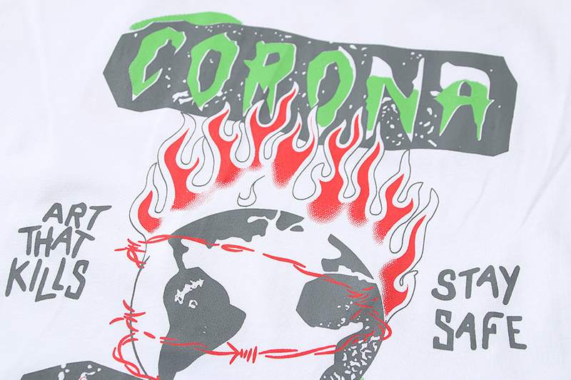 Футболка Gallery Dept Corona "White" фото № 8