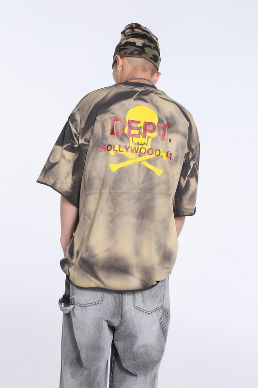 Футболка Gallery Dept Yellow Scull «Khaki» фото № 5