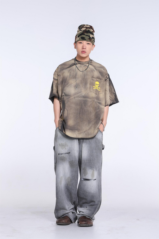 Футболка Gallery Dept Yellow Scull «Khaki» фото № 8