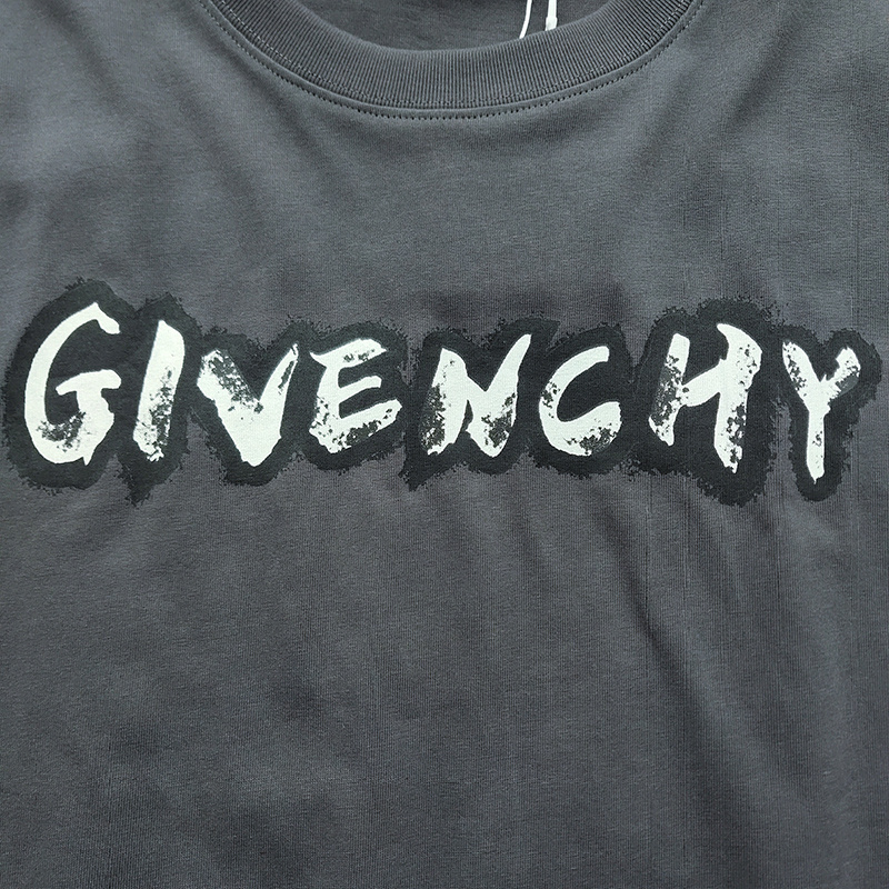 Футболка Givenchy Large Logo "Black" фото № 5