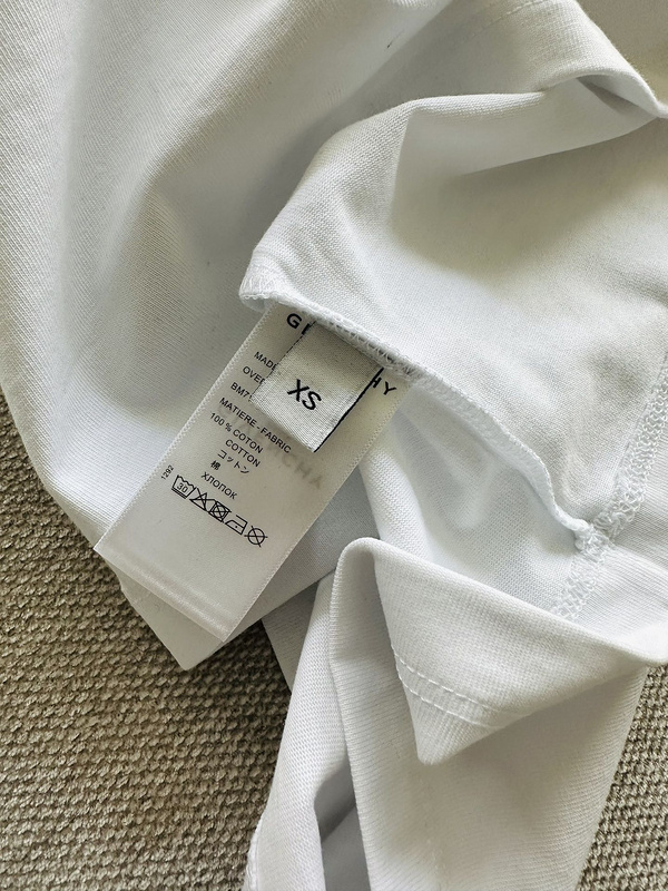 Футболка Givenchy With Big Red Logo "White" фото № 5
