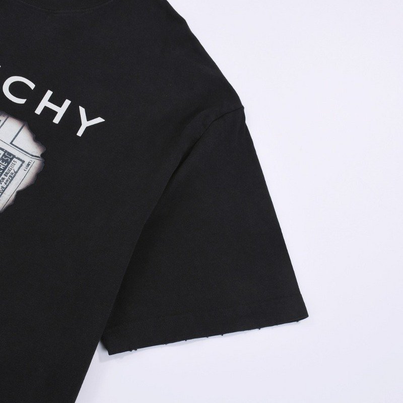 Футболка Givenchy Newspaper Print "Black" фото № 8