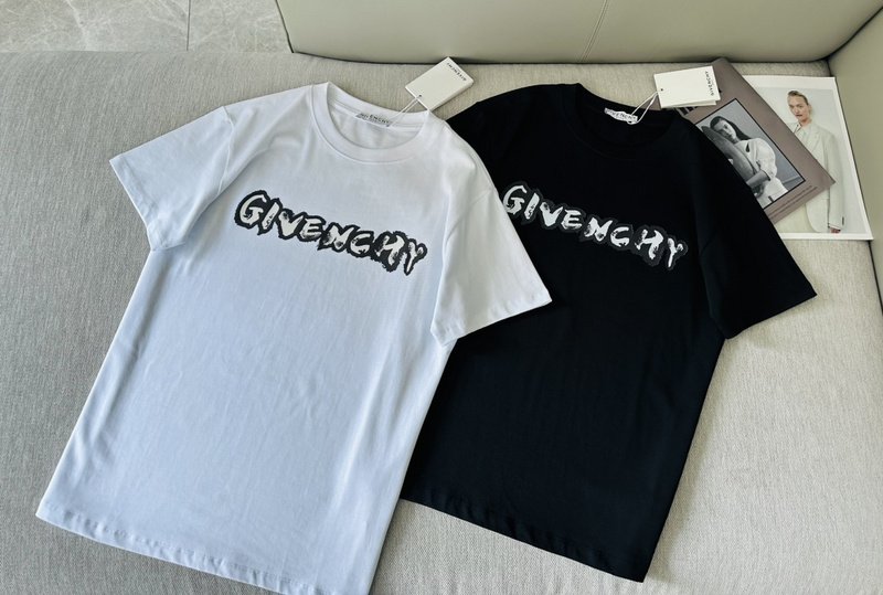 Футболка Givenchy Logo-Print Detai "White" фото № 7
