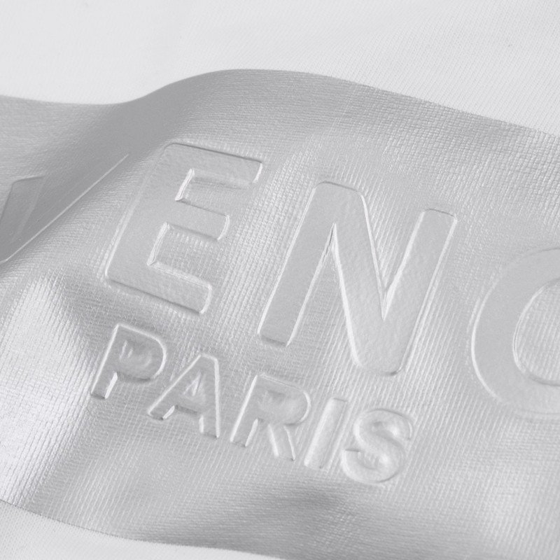 Футболка Givenchy With Silver Logo Printing "White" фото № 5
