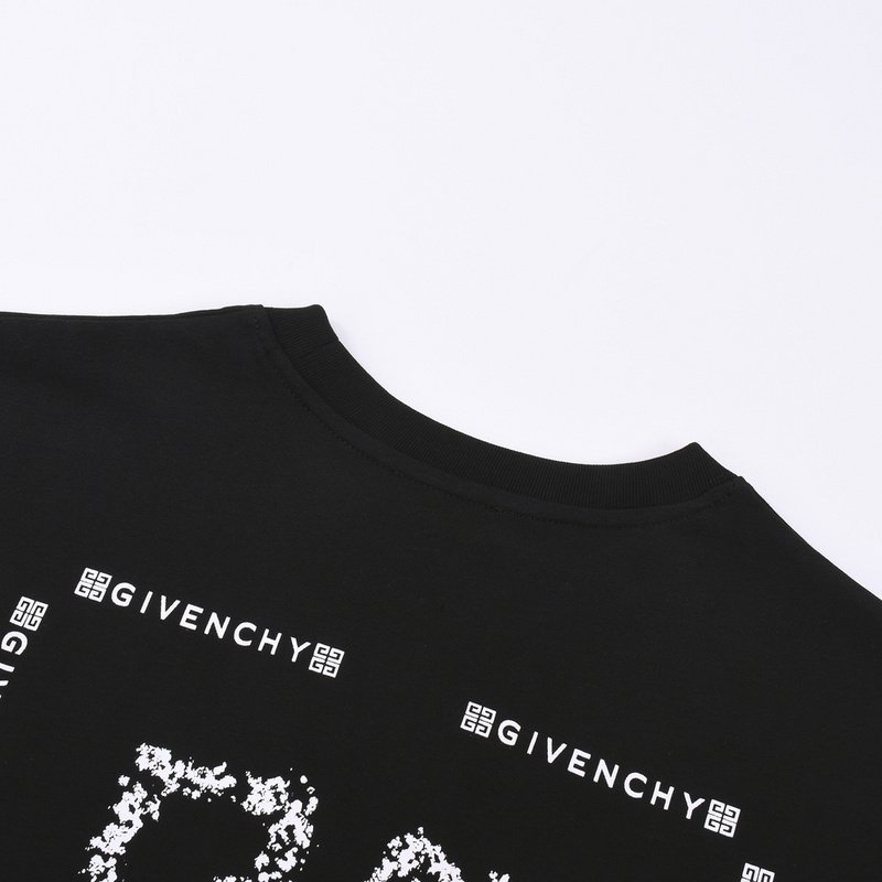 Футболка Givenchy With A Letter Logo On The Back "Black" фото № 9