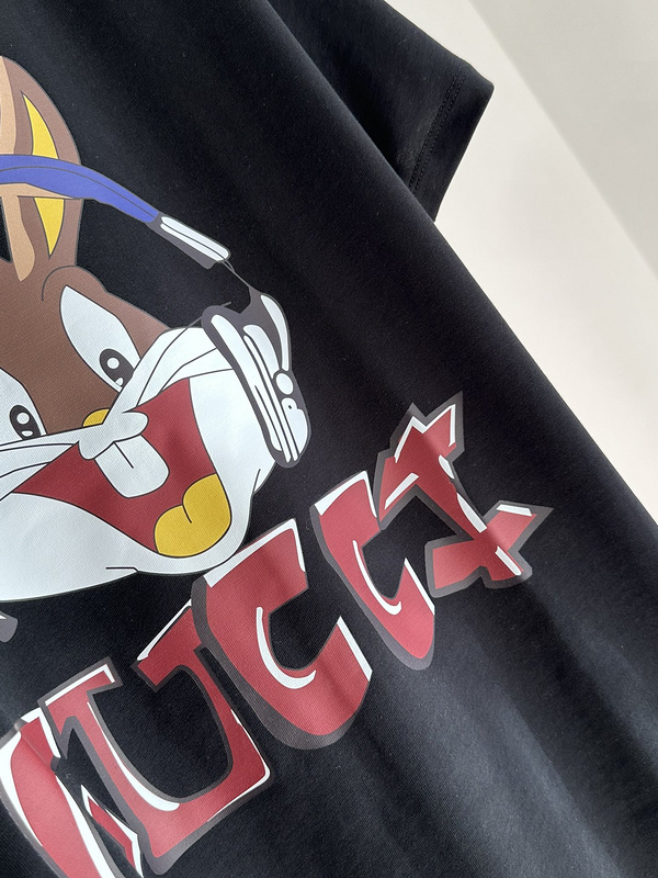 Футболка Gucci Rabbit In Headphones "Black" фото № 3