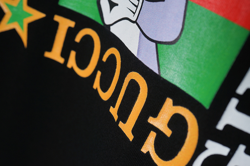 Футболка Gucci With Rabbit Print With Money "Black" фото № 4