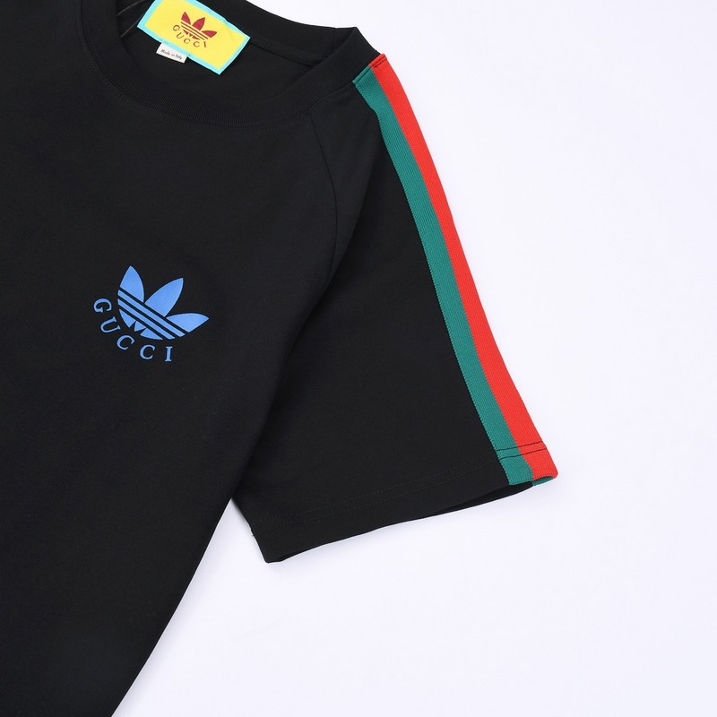 Футболка Gucci Logo Adidas "Black" фото № 2