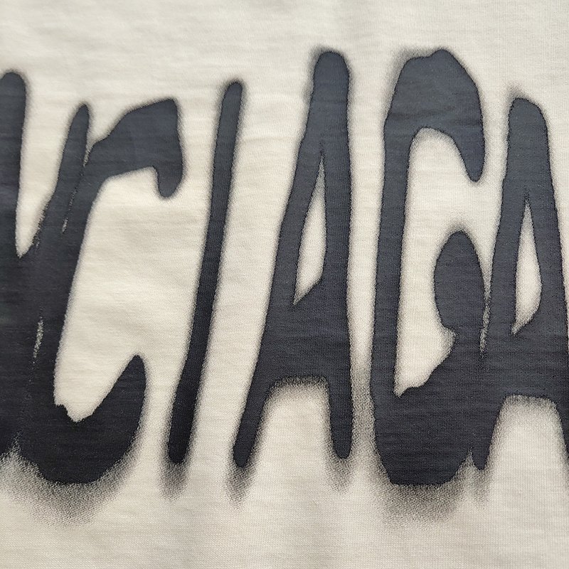 Футболка Gucci X Balenciaga Logo Paint "White" фото № 3