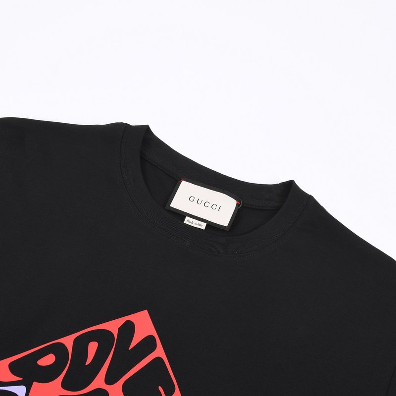 Футболка Gucci With An Inscription In The Form Of House "Black" фото № 5